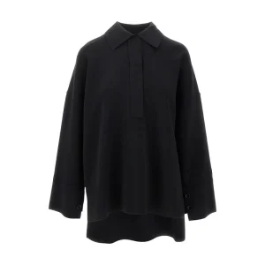 Online Oversized knitted polo shirt Knitwear