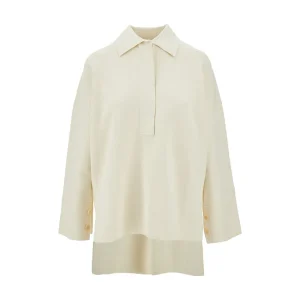 Online Oversized knitted polo shirt Knitwear