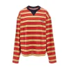 New Oversized striped T-shirt Tops
