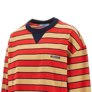 New Oversized striped T-shirt Tops