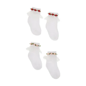 Clearance 2 pack socks with lace Kids Accessories