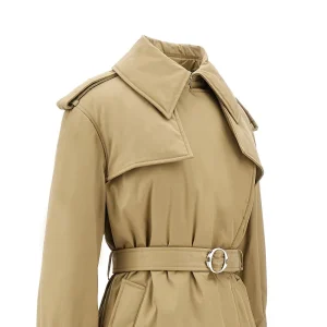 Hot Padded cotton-blend long trench coat Outerwear