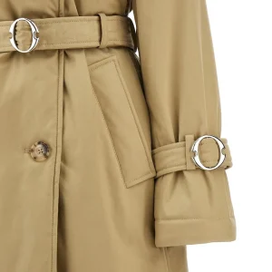 Hot Padded cotton-blend long trench coat Outerwear