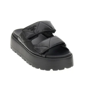 Sale Padded nappa leather double-strap sandals Sandals