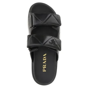 Sale Padded nappa leather double-strap sandals Sandals