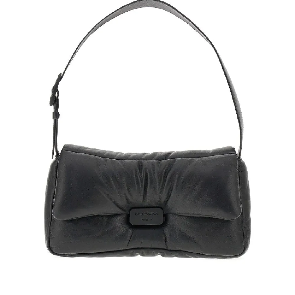 padded_nappa_leather_shou_0.webp Outlet Padded nappa leather shoulder bag Shoulder Bags
