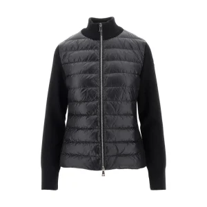Online Padded nylon and wool cardigan Outerwear