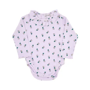 New Pansy Flower' organic cotton bodysuit Kids Clothing