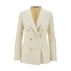 Discount Parigi' double-breasted lurex tweed jacket Jackets