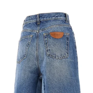 Clearance Patchwork denim bermuda pants Jeans