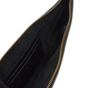 Outlet Patent faux leather flat pouch with chain Shoulder Bags