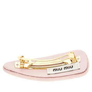 Hot Patent leather hair clip with logo Glasses And Other Accessories