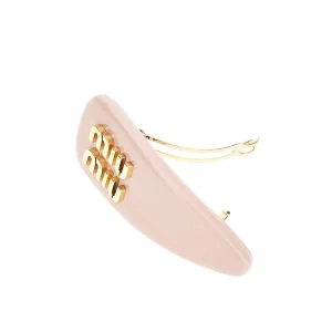 Hot Patent leather hair clip with logo Glasses And Other Accessories