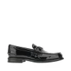 Fashion Patent leather loafers with triangle logo Loafers