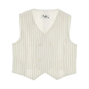Sale Pinstriped cotton and hemp vest Kids/BOY Clothing