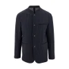 New Pinstriped jersey single-breasted jacket Jackets