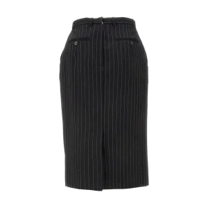 Clearance Pinstriped wool knee-length skirt Skirts