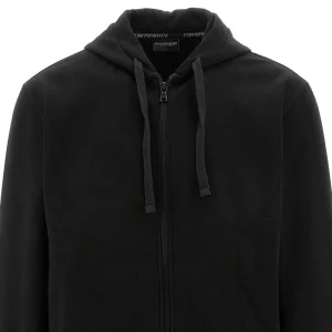 Clearance Piquet full-zip hoodie Sweatshirts