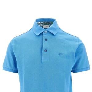Clearance Piquet polo shirt with Pegaso embroidery T-Shirts And Polo Shirts