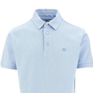 Sale Piquet polo shirt with Pegaso embroidery T-Shirts And Polo Shirts