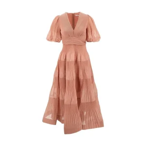 Clearance Pleated ankle-length dress Dresses