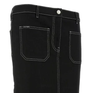 Best 2-Pocket denim knee-length skirt Skirts