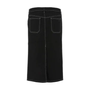 Best 2-Pocket denim knee-length skirt Skirts