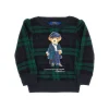 Outlet Polo Bear print check sweatshirt Kids Clothing