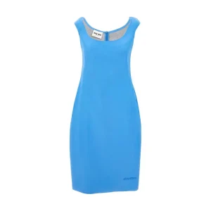Online Poplin and jersey dress with logo emnbroidery Dresses