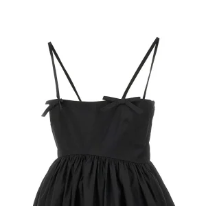 Sale Poplin mini dress with bows Dresses