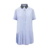 Outlet Poplin mini dress with pleated skirt Dresses