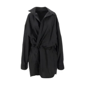 Fashion Poplin mini shirt dress Dresses