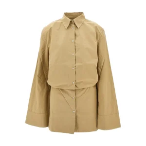 Clearance Poplin mini shirt dress Dresses