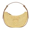 Clearance Arqué' crochet raffia shoulder bag Shoulder Bags