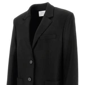 Fashion Pressed wool oversized blazer Jackets