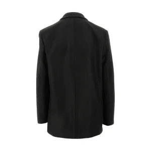 Fashion Pressed wool oversized blazer Jackets