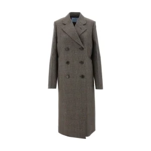 Hot Prince of Wales and viscose coat Outerwear