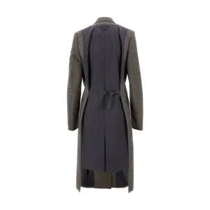 Hot Prince of Wales and viscose coat Outerwear