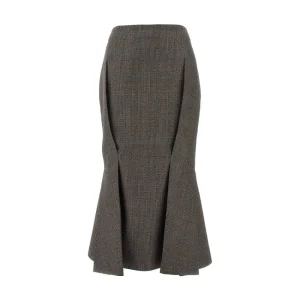 Sale Prince of Wales wool midi skirt Skirts