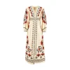 Fashion Printed cotton long dress Dresses