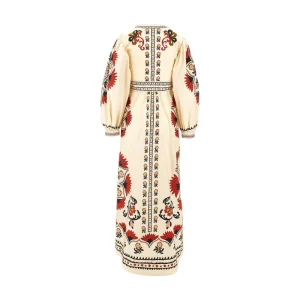 Fashion Printed cotton long dress Dresses