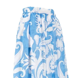 Online Printed cotton long skirt Skirts