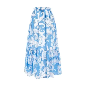 Online Printed cotton long skirt Skirts