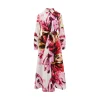Outlet Printed cotton midi shirt dress Dresses