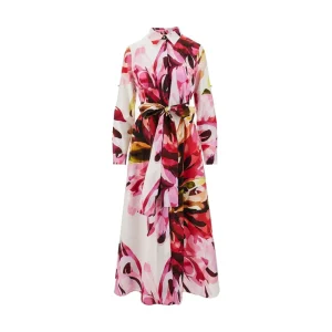 Outlet Printed cotton midi shirt dress Dresses