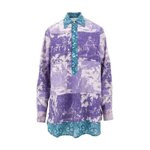 Outlet Printed cotton shirt Shirts
