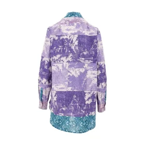 Outlet Printed cotton shirt Shirts