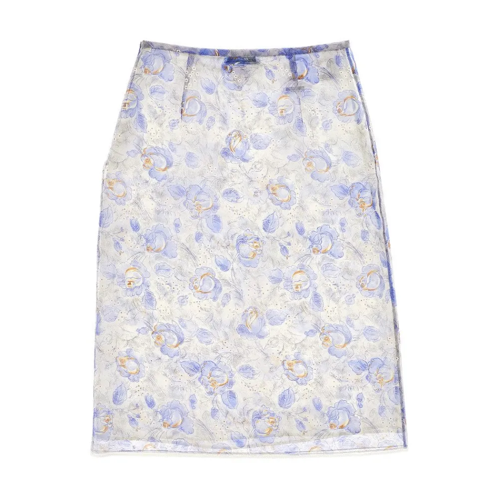 printed_nylonette_midi_sk_1.webp Sale Printed nylonette midi skirt Skirts