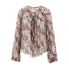 Sale Printed silk 'Ametissa' blouse Shirts