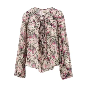 Sale Printed silk 'Ametissa' blouse Shirts